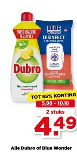 PLUS Alle Dubro of Blue Wonder aanbieding