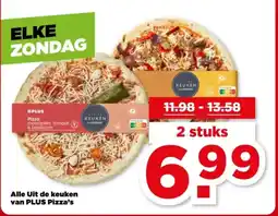 PLUS Alle Uit de keuken van PLUS Pizza's aanbieding