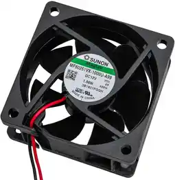 Amazon Ventilator 12V DC 1,56W 60x60x25mm 45,9m³/h 5200U/min 45,9m³/h Sunon MF60251VX1000UA99 aanbieding