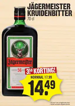 Super Dirck 3 Jägermeister kruidenbitter aanbieding