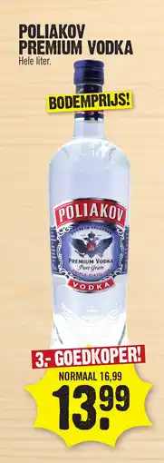 Super Dirck 3 Poliakov premium vodka aanbieding