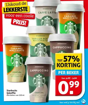 Hoogvliet Starbucks ijskoffie aanbieding