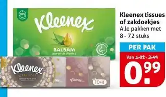 Hoogvliet Kleenex aanbieding
