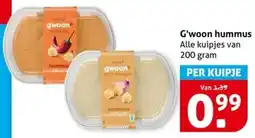 Hoogvliet G'woon hummus aanbieding