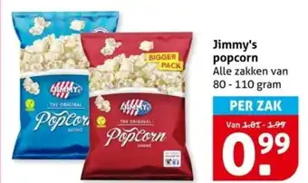 Hoogvliet Jimmy's popcorn aanbieding