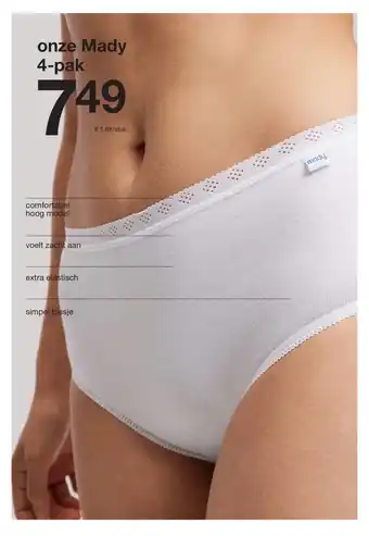 Zeeman onze Mady 4 pak aanbieding