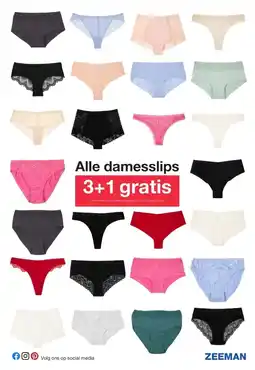 Zeeman Alle damesslips aanbieding