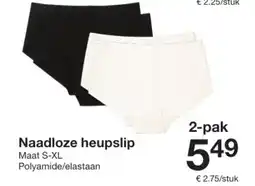 Zeeman Naadloze heupslip aanbieding
