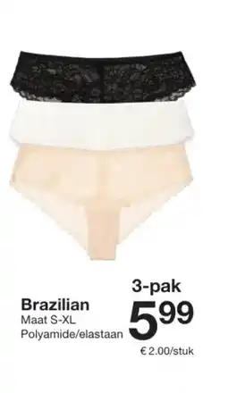 Zeeman Brazilian aanbieding