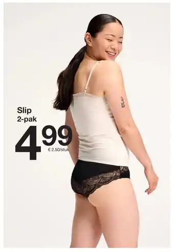 Zeeman Slip 2 pak aanbieding
