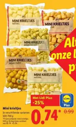 Lidl Mini krieltjes aanbieding
