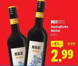 Lidl Australische Merlot aanbieding