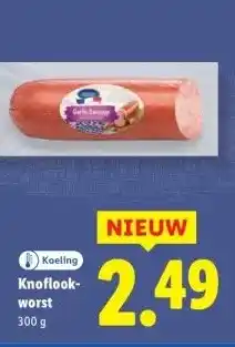 Lidl Knoflookworst aanbieding