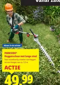 Lidl PARKSIDE® Heggenschaar met lange steel aanbieding