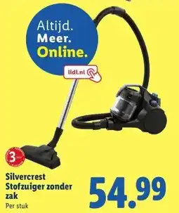 Lidl Silvercrest Stofzuiger zonder zak aanbieding