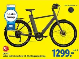 Lidl CRIVIT Urban elektrische fiets 3.0 X kettingaandrijving aanbieding