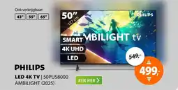 Expert Philips 50PUS8000 Ambilight (2025) aanbieding