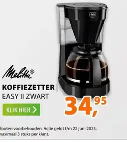 Expert Melitta Easy II Zwart aanbieding
