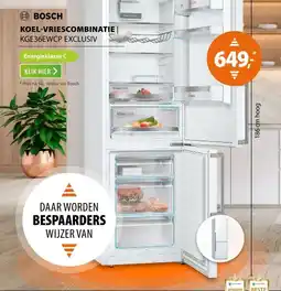 Expert Bosch KGE36EWCP EXCLUSIV Wit aanbieding