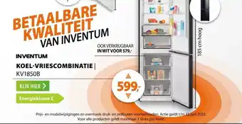 Expert Inventum KV1850B Zwart aanbieding