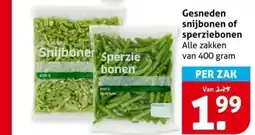 Hoogvliet Gesneden snijbonen of sperziebonen aanbieding
