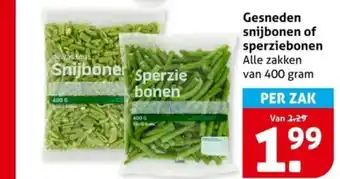 Hoogvliet Gesneden snijbonen of sperziebonen aanbieding