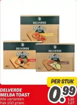 Dekamarkt Delverde melba toast aanbieding