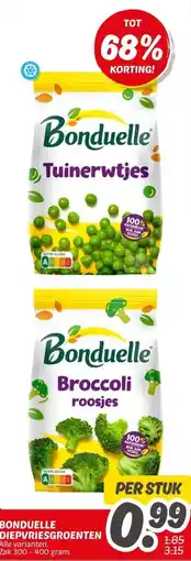 Dekamarkt Bonduelle diepvriesgroenten aanbieding