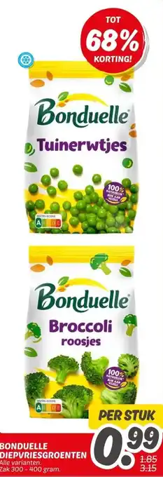 Dekamarkt Bonduelle diepvriesgroenten aanbieding