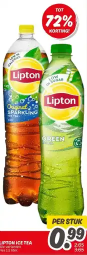 Dekamarkt Lipton ice tea aanbieding
