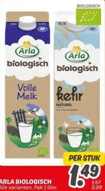 Dekamarkt Arla biologisch aanbieding