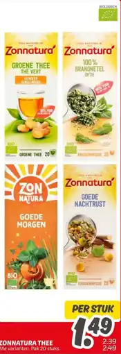 Dekamarkt Zonnatura thee aanbieding