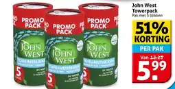 Hoogvliet John West Towerpack aanbieding