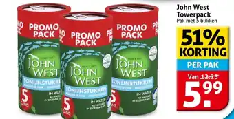 Hoogvliet John West Towerpack aanbieding