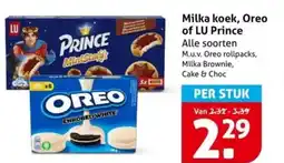 Hoogvliet Milka koek, Oreo of LU Prince aanbieding