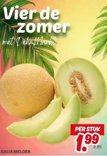 Dekamarkt Galia meloen aanbieding