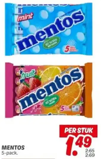 Dekamarkt Mentos aanbieding