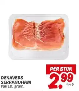 Dekamarkt Dekavers serranoham aanbieding