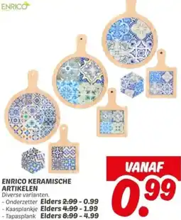 Dekamarkt Enrico keramische artikelen aanbieding