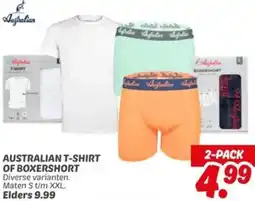 Dekamarkt Australian t-shirt of boxershort aanbieding