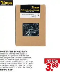 Dekamarkt Universele schroeven aanbieding