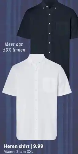 Lidl Heren shirt aanbieding
