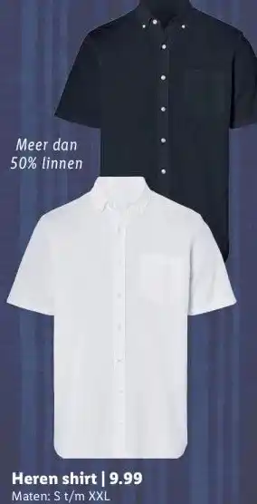 Lidl Heren shirt aanbieding