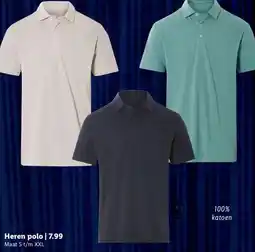 Lidl Heren polo aanbieding