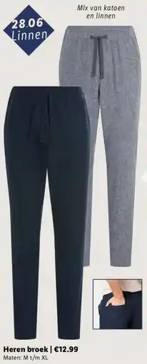 Lidl Heren broek aanbieding