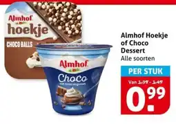 Hoogvliet Almhof Hoekje of Choco Dessert aanbieding