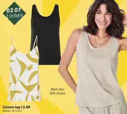 Lidl Linnen top aanbieding