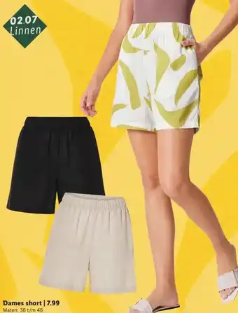 Lidl Dames short aanbieding