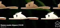 Lidl Dames suede slippers aanbieding