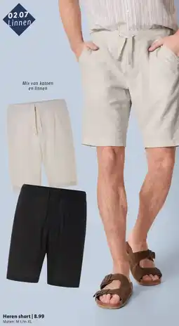 Lidl Heren short aanbieding